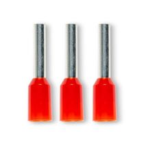 Bootlace Terminal Pre-Insulated Red 1mm² Length 8mm 100 Pack