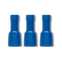 Crimp Terminal Quick Disconnect Fully Insulated 1.5-2.5mm² Female Width 6.35mm Blue 10 Pack