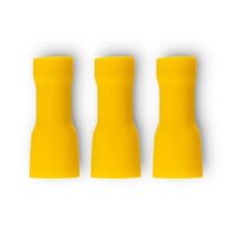 Crimp Terminal Quick Disconnect Fully Insulated 4-6mm² Female Width 6.35mm Yellow 6 Pack