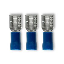 Crimp Terminal Quick Disconnect Insulated 1.5-2.5mm² Width 6.3mm Blue