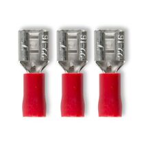 Crimp Terminal Quick Disconnect Insulated 0.5-1.5mm² Width 6.3mm Red