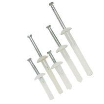 Nylon Nail Anchor Mushroom Head Diameter 6.5mm x Length 25mm 50 Pack