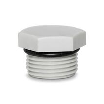 Blind Plug Nylon M20 Hexagon Head Light Grey