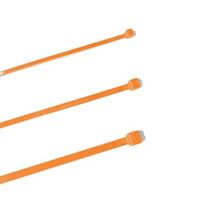 Nylon Cable Tie 200mm x 3.6mm Medium Duty Orange 100 Pack