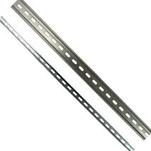 Din Rail TS35 Steel Zinc Plated Width 35mm Height 15mm Length 2000mm Slotted