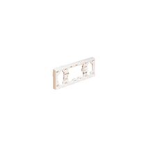 HPM 16mm Deep Surface Mounting Block for 4 Gang Powerpoints White