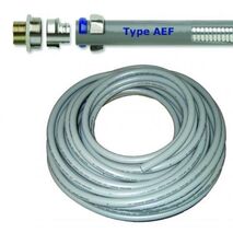 Flexible Metal Conduit Anaconda AEF Liquidtight Diameter 25mm Grey Length 15m