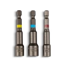 Nut Setter Kit Magnetic Hexagonal 3pce Length 65mm Metric Sizes 6, 8, 10mm