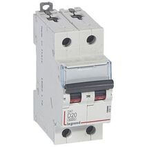 MCB DX3 6000A 2 pole 20A curve D