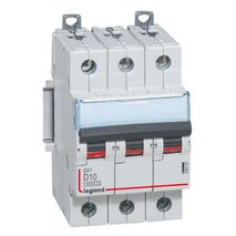 MCB DX3 6000A 3 pole 10A curve D