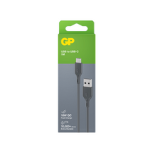 GP Charge & Sync Cable 1m USB-A to USB-C | Flexible TPE | 18W Quick Charge | 480Mbps Data Transfer | by Powercell
