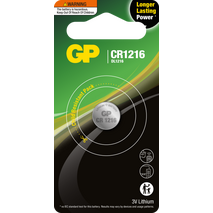 GP 3V 1216 Lithium Coin Cell | Reliable Power | Long Shelf Life | Compact Size | @Card of 1 | by Powercell