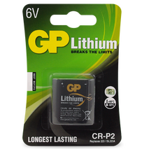 6V Lithium CR-P2 Battery | 1400mAh Capacity | Long-Lasting Power | Compact Size | @Card of 1 | by Powercell