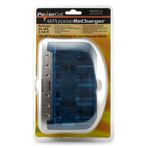 All Purpose Charger NiMH NiCad | Supports AA, AAA, C, D, 9V | 12V/240V Input | by Powercell