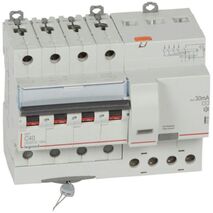 RCBO DX3 6000A 4 pole 40A curve C type AC 30mA