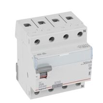 RCCB TX³ - 4P 400 V~ - 300 mA - 25 A - A type