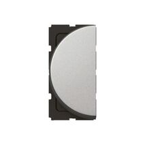 Arteor™ - 1-way switch 10 AX 250 V~ - 1 left modules round version - Alu