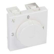 Arteor™ - Fan controller - AC speed control - 4 positions - 2 modules - White