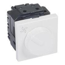 Arteor™ - Fan controller - Fan step regulator 100 W - 2 modules - White