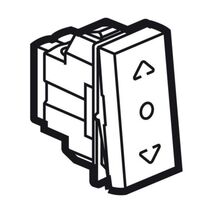 Arteor™ - Curtain switch - centre retract - 1 module - Magnesium