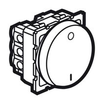 Arteor™ - 2-way double pole switch - 20 AX - 250 V~ - round - 2 modules - White