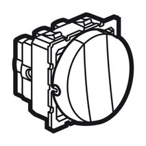 Arteor™ - 2 x 2-way + 1-way switch - 20 AX - 250 V~ - 3-gang - round - 2 mod -magn