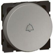 Arteor™ - 2-way push-button - with bell symbol - 2 round modules - Magnesium