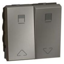 Arteor™ - Double switch for electric roller blinds control - 10 A - 2 mod - magn