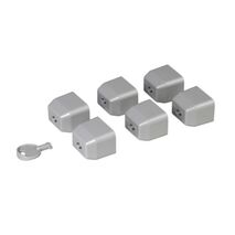 Set of 6 locking caps for C19 standard outlet + 1 key for LCS² PDU