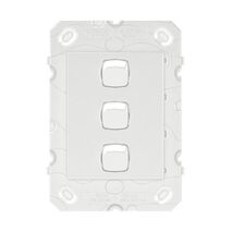 Legrand Arteor 770 Series 16A 240V a.c 3 Gang 2 Way Single Pole Double Throw Vertical Rocker Switch White