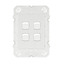 Legrand Arteor 770 Series 16A 240V a.c 4 Gang 2 Way Single Pole Double Throw  Vertical Rocker Switch White