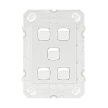 Legrand Arteor 770 Series 16A 240V a.c 5 Gang 2 Way Single Pole Double Throw Vertical Rocker Switch White