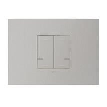 Arteor with Netatmo 2 Gang 2 Module Wireless Remote Control with Coverplate Soft Aluminium