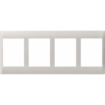 Excel Life - Common plate - Vertical coverplate 4 vertical outlets mulitpanel white