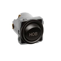 Excel Life - Engraved rocker switch mechanism 1 way 32A 240V a.c. HOB engraved Matt Black