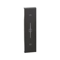 Bticino Living Now 1 Module Smart Blind / Shutter Key Cover Black