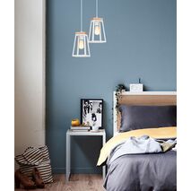 LANTERNA: Scandinavian Wood Trapezium Pendant Lights
