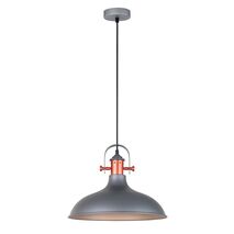 NARVIK: Industrial Scandinavian Dome Shape With Copper Plating Pendant Lights