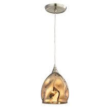 ORDITO: Abstract Chrome With Glass Ellipse Pendant Lights
