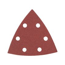 Sandpaper Triangle Dry P40 | 6-Hole Dust Extraction | Hook and Loop Adhesive | by Wurth