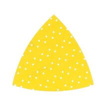 Sandpaper Triangle Dry | 220 Grit | Hook and Loop | Aluminium Oxide | by Wurth