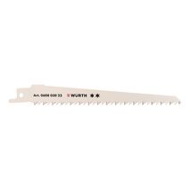 Sabre Saw Blade for Wood | Ground Teeth for Clean Cuts | Curved & Plunge Cuts | @Pack of 5 | by Wurth