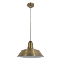 DIVO: Industrial Antique Brass Dome Pendant Light