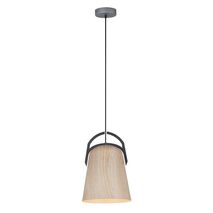 LEGNA: Retro Replica Wood Ellipse Shape Pendant Lights