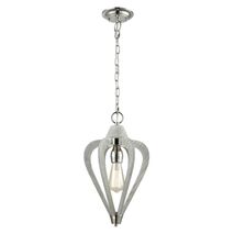 SENORITA: Rustic Small Tuscan Coffee Cherry / Winter Moss Wood Pendant Light