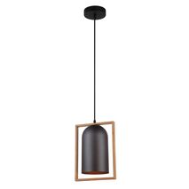 SWING: Oblong Wood Frame Pendant Lights