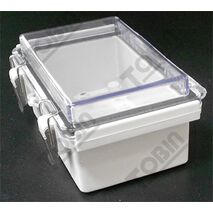 ABS Enclosure IP66 Grey Body with Hinged Clear Lid | Durable Protection | by Tobin