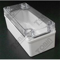 ABS Electrical Enclosure Box | IP66 Rated | Grey Body with Clear Lid | by Tobin