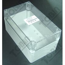 ABS Electrical Enclosure Box | IP66 Rated | Screw Mount Lid | Grey Body with Clear Lid | by Tobin