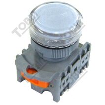 Pilot Light 22mm Hole | 240V AC Operation | White LED Indicator | @Each by Tobin